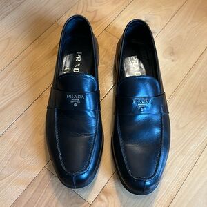 Prada Leather Dress Loafers